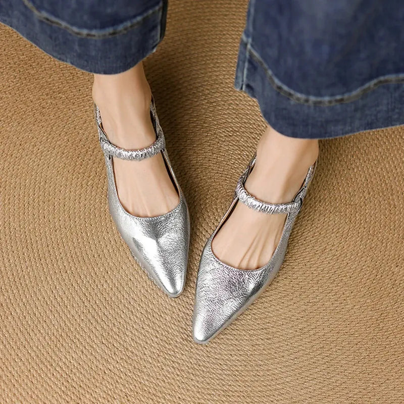 Aurelie flettet slingback