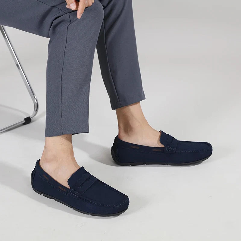 Mocasines Fletro de ante auténtico