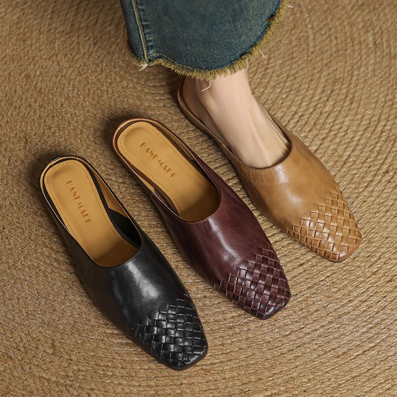 LIORA GENUINE LEATHER MULES