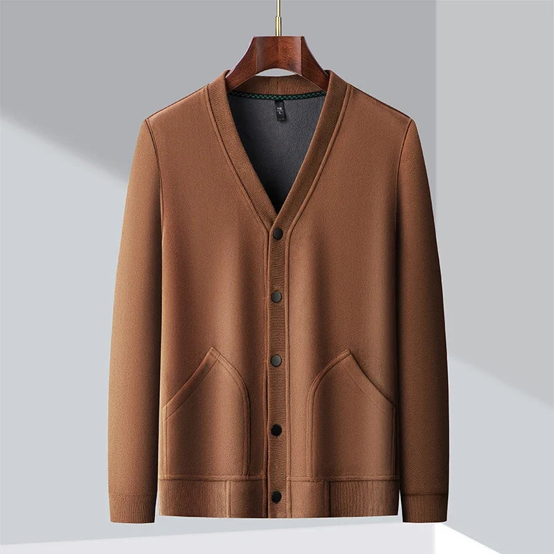 Cardigan classico con scollo a V