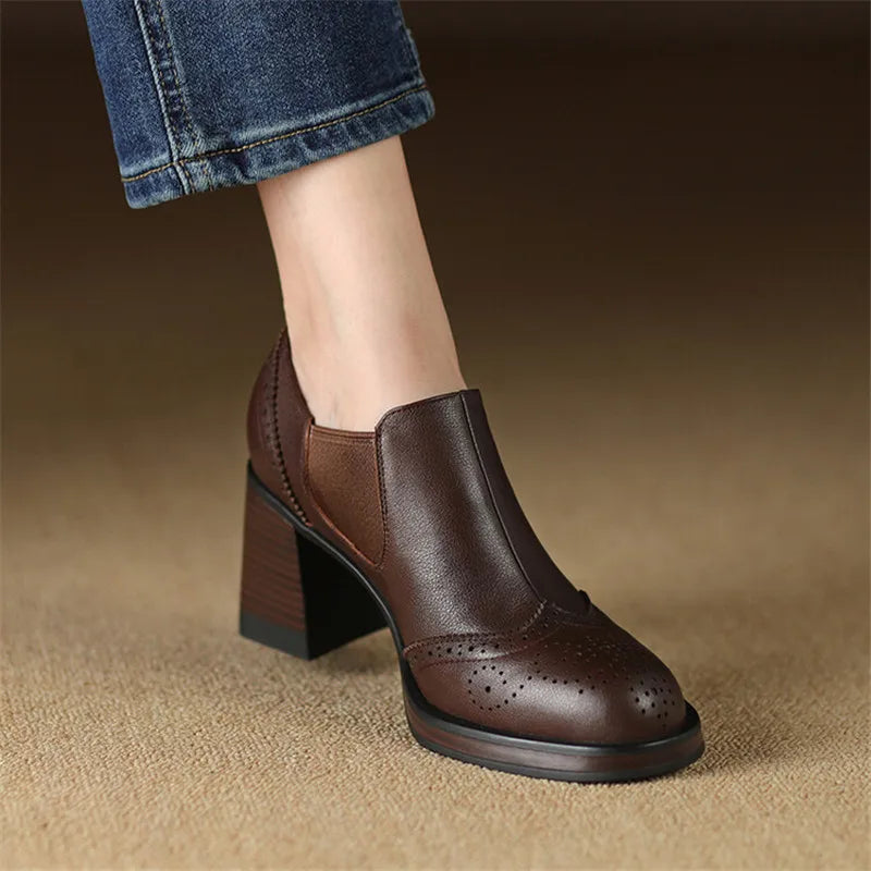 Tacchi Milan in vera pelle