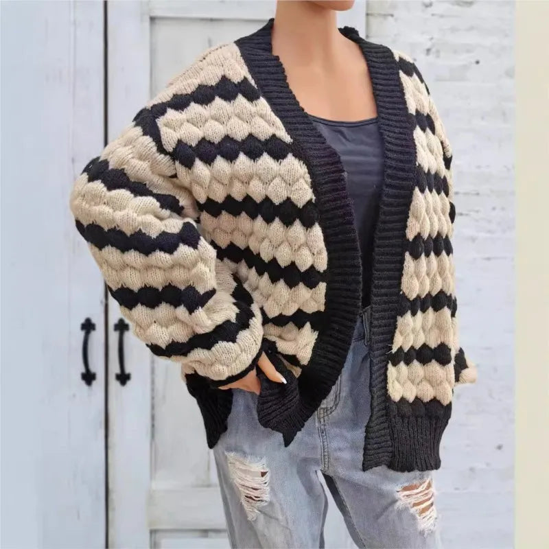 BERENICE STRIPED CARDIGAN
