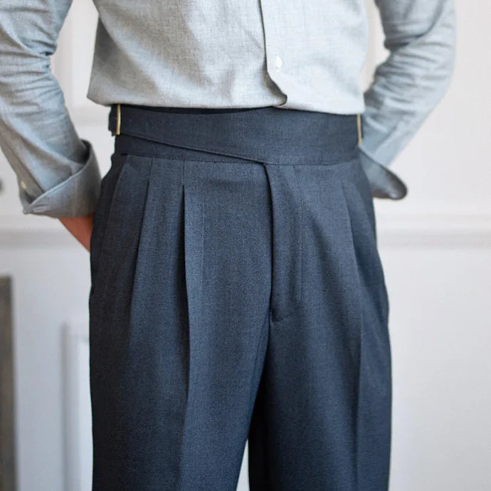 Pantalon slim à pinces
