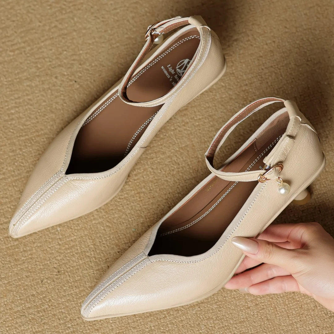 BELLARA GENUINE LEATHER HEELS
