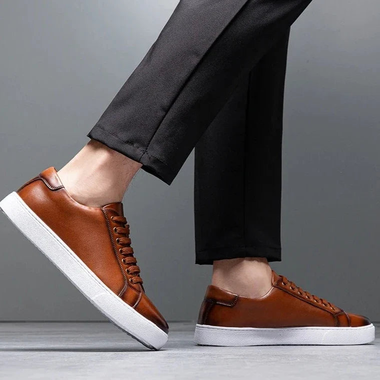 Maver sneakers i ægte læder