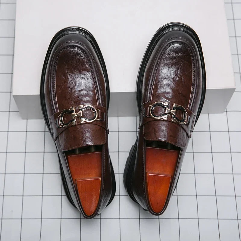 Mocassins Wilbur em pele