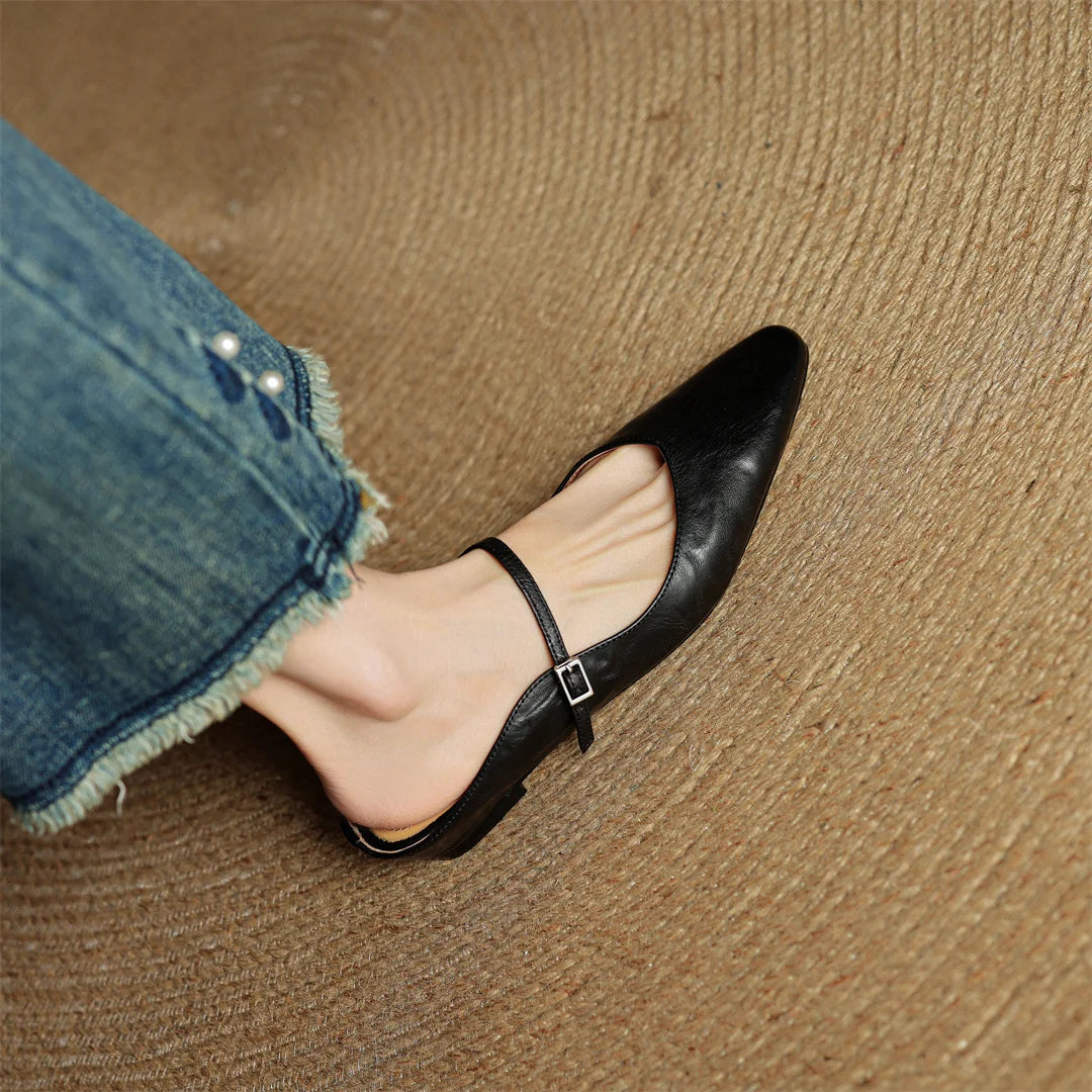 EVELIS GENUINE LEATHER MULES