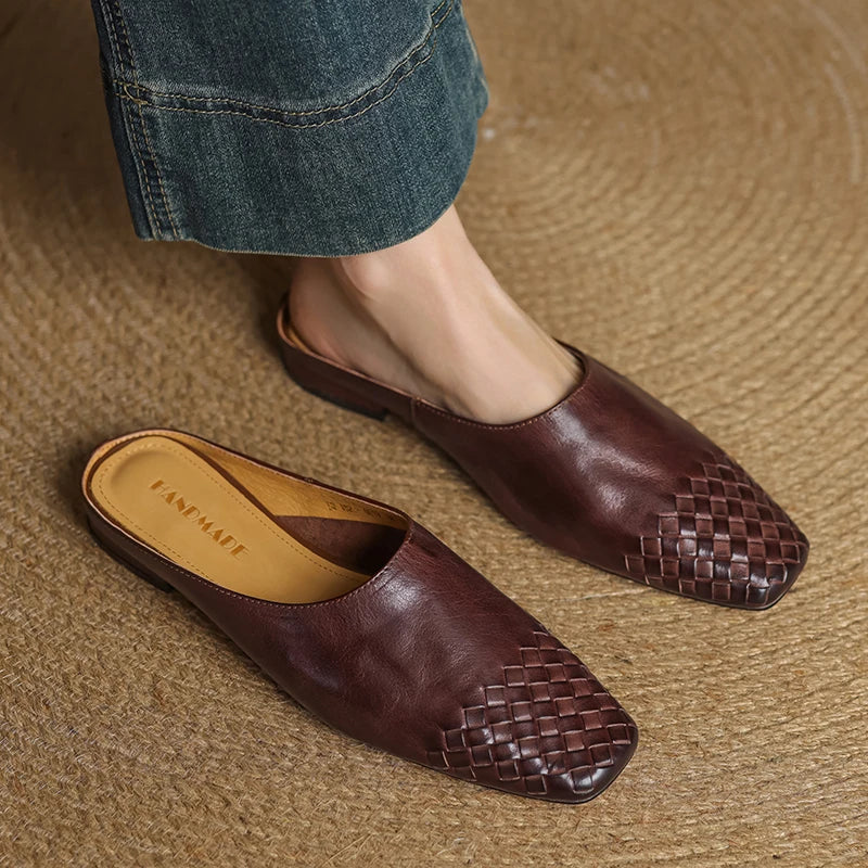 LIORA GENUINE LEATHER MULES