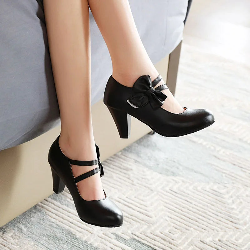BELLA BOW HEELS
