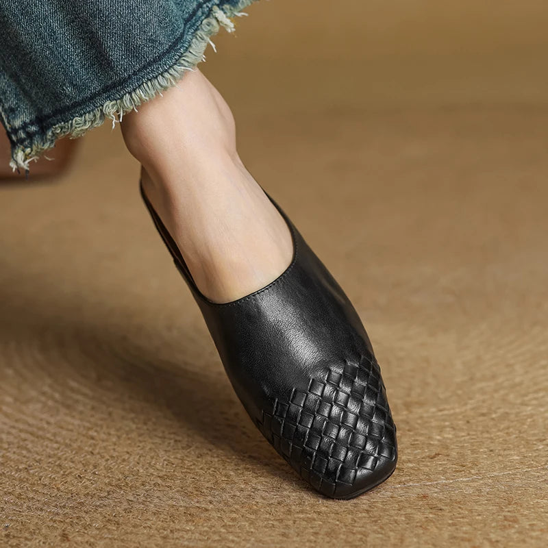 LIORA GENUINE LEATHER MULES