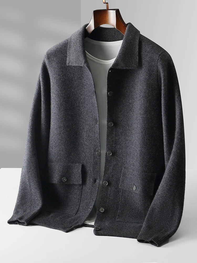 Cardigan in merino australiano