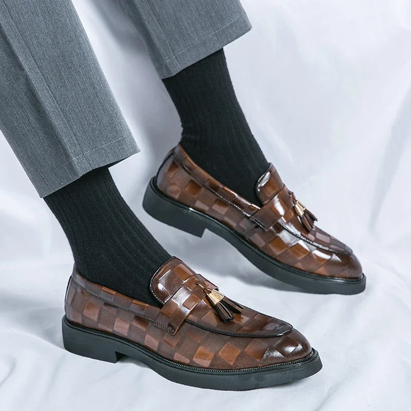 Lorenzo loafers i äkta läder