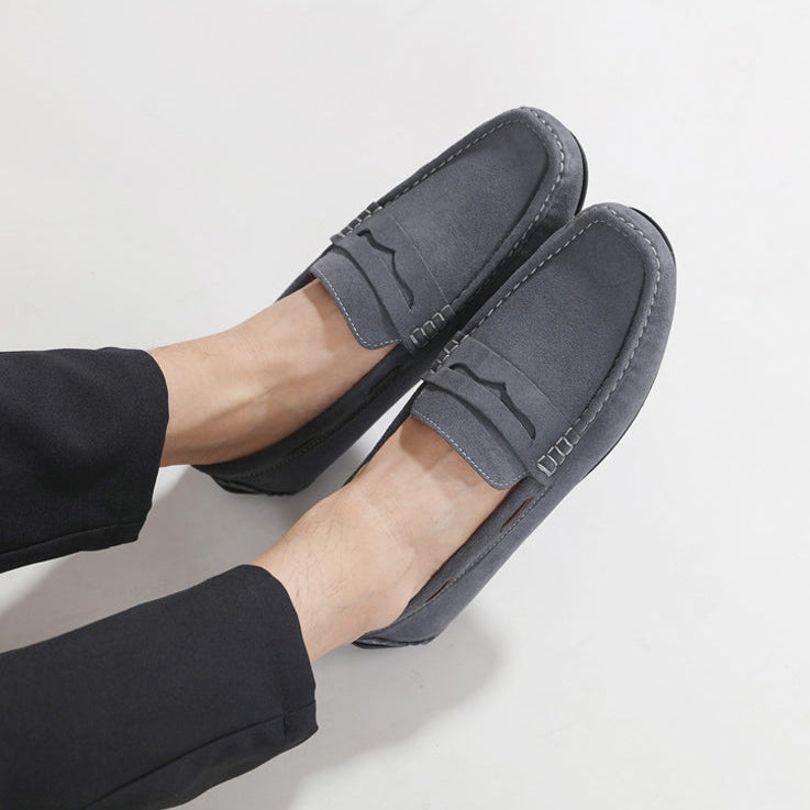 Mocasines Fletro de ante auténtico