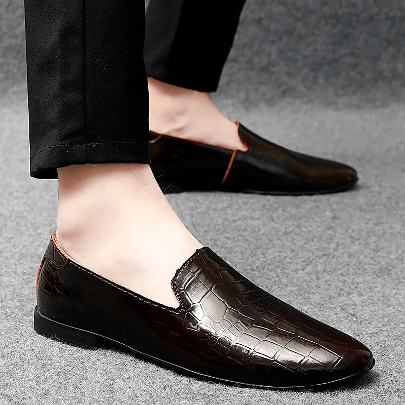 Stalwart Loafers i Äkta Läder