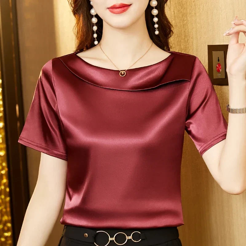 Camicia in raso Nora