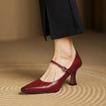 Tacones Samara de cuero genuino