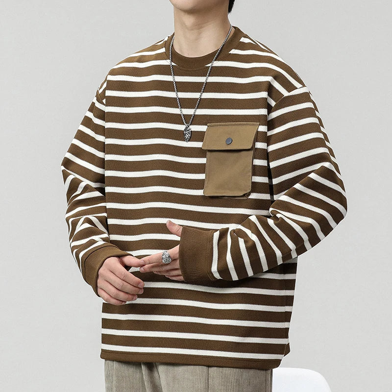 Urbaner Streifenpullover