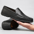 Hombre loafers i äkta läder