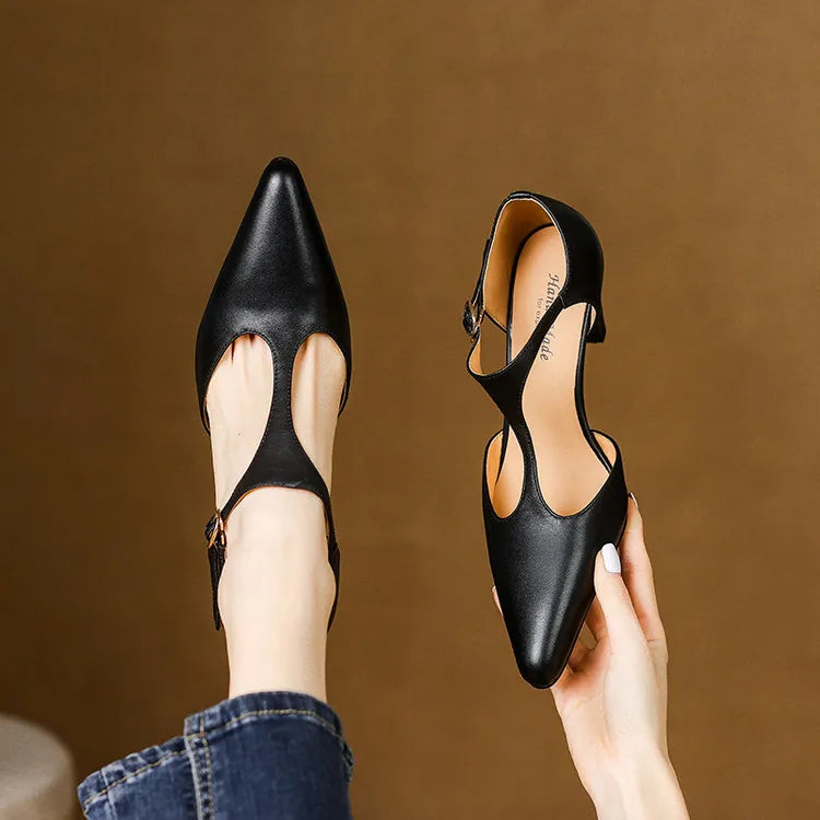 TRIANA GENUINE LEATHER HEELS