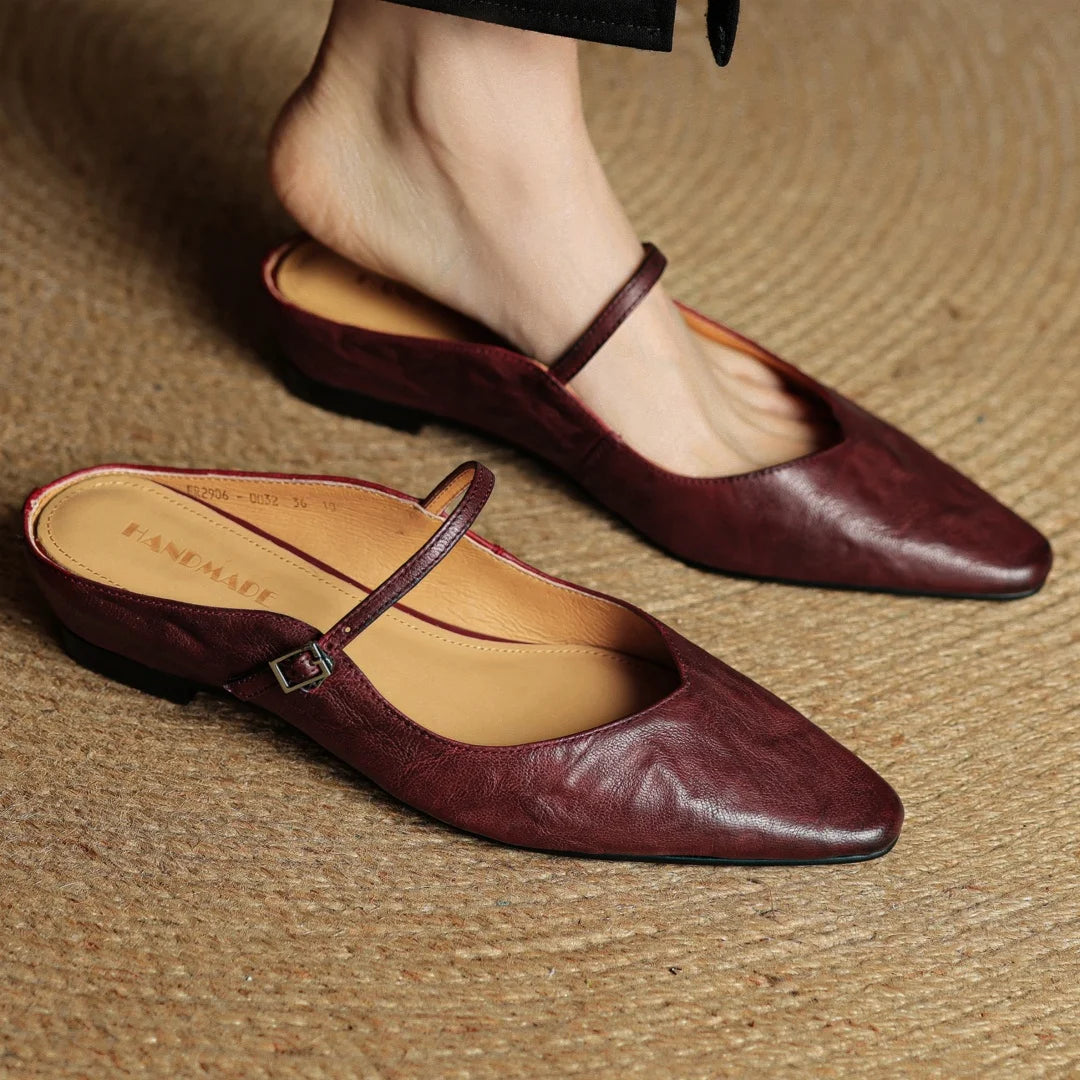 EVELIS GENUINE LEATHER MULES