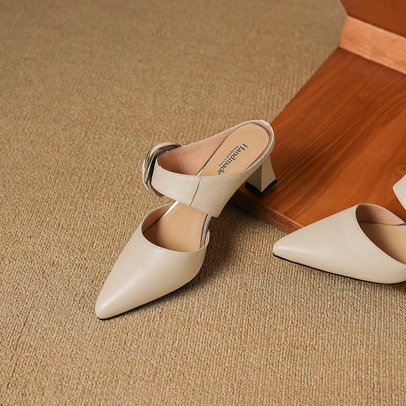Tacchi in vera pelle color granata