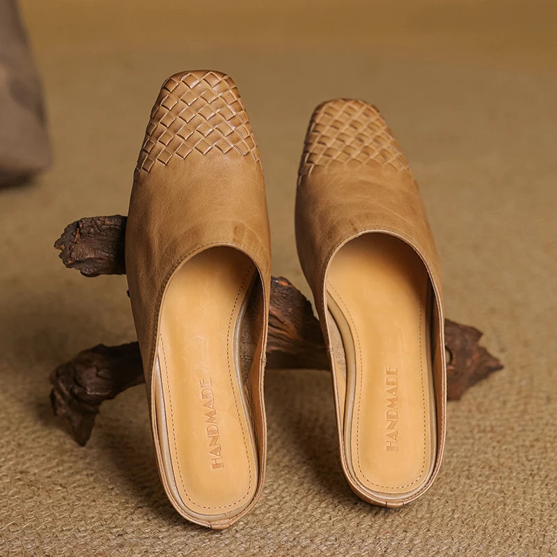 LIORA GENUINE LEATHER MULES