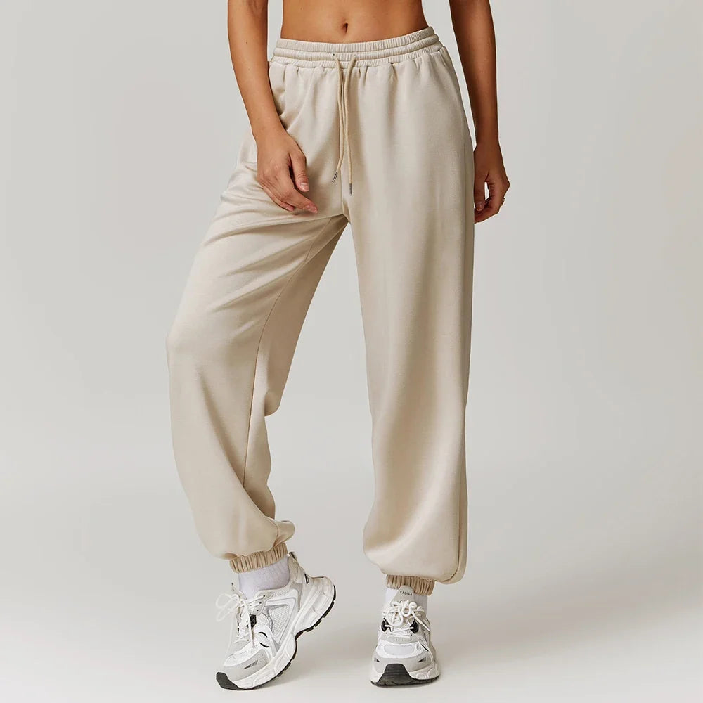 Violetta bomullsjoggers