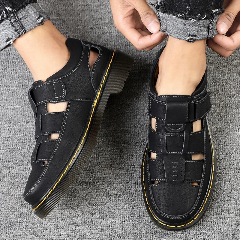 Sandalias Travi de cuero genuino