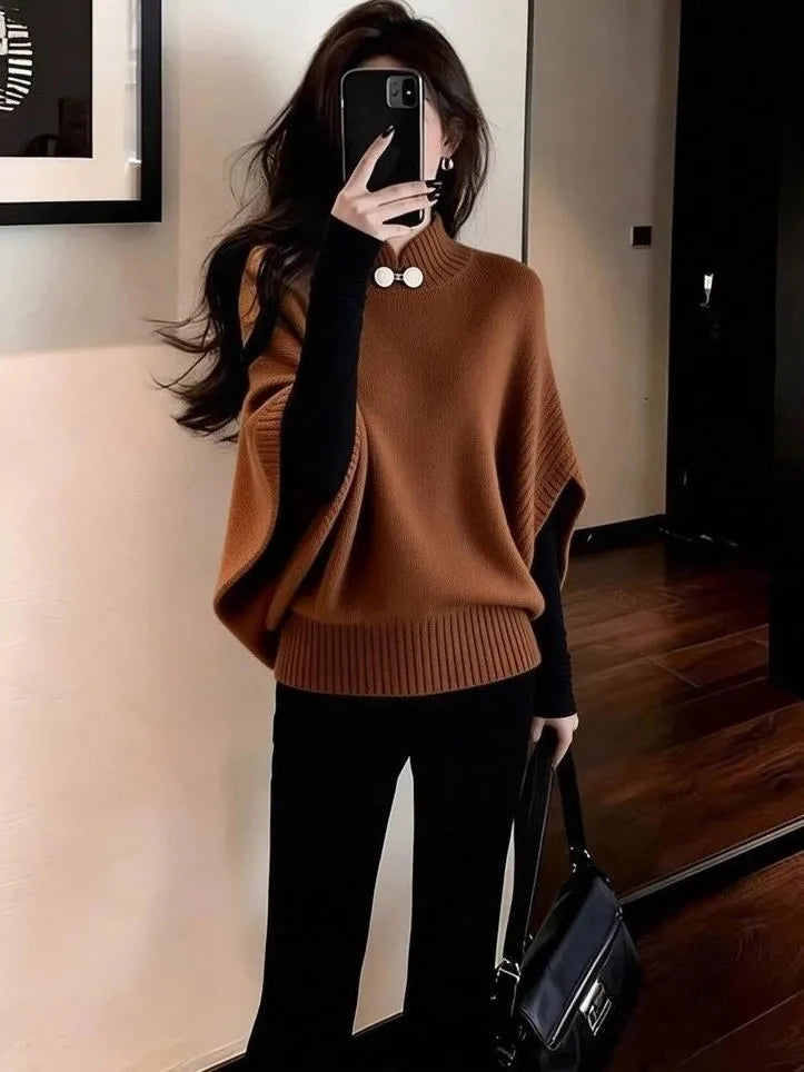 DELPHINE CAPE SWEATER