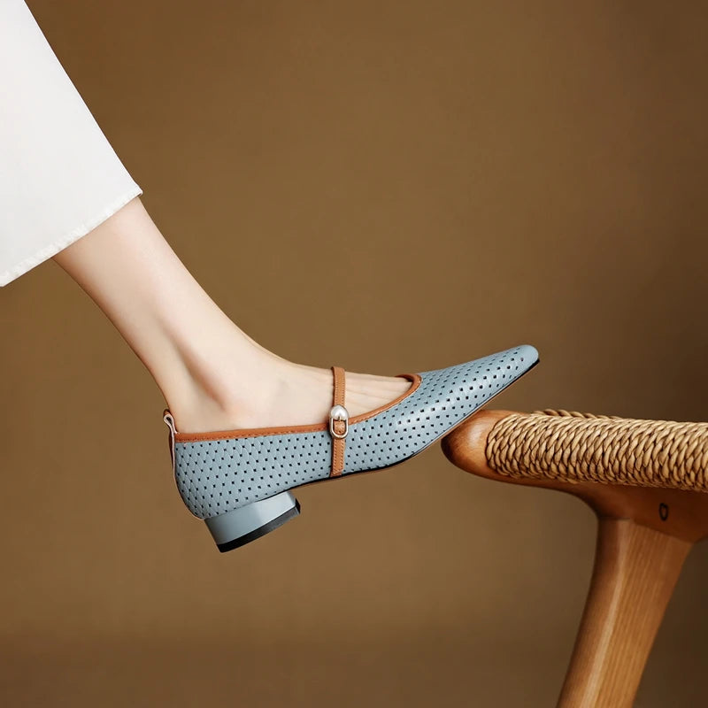 RAIKA GENUINE LEATHER MARY JANES