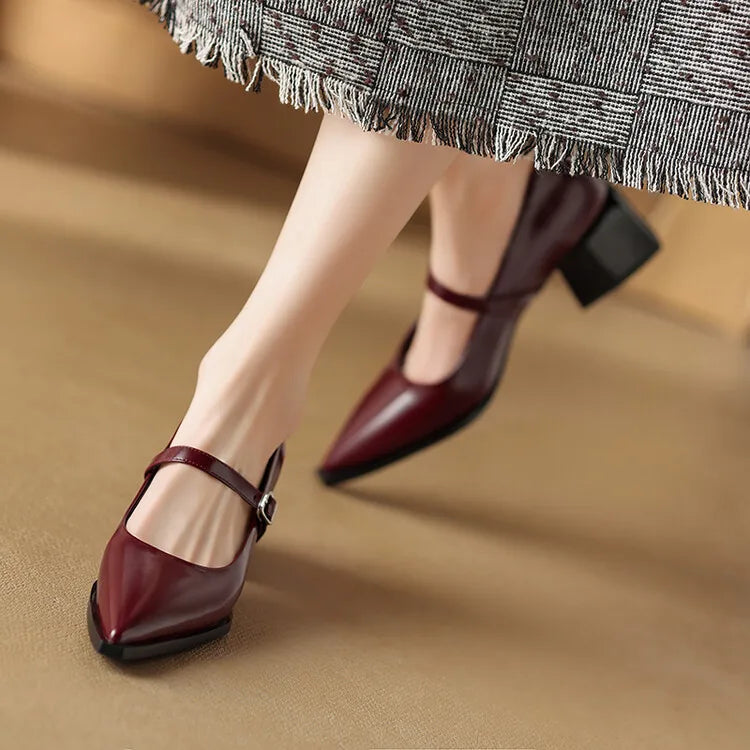 Tacones Allure de cuero genuino