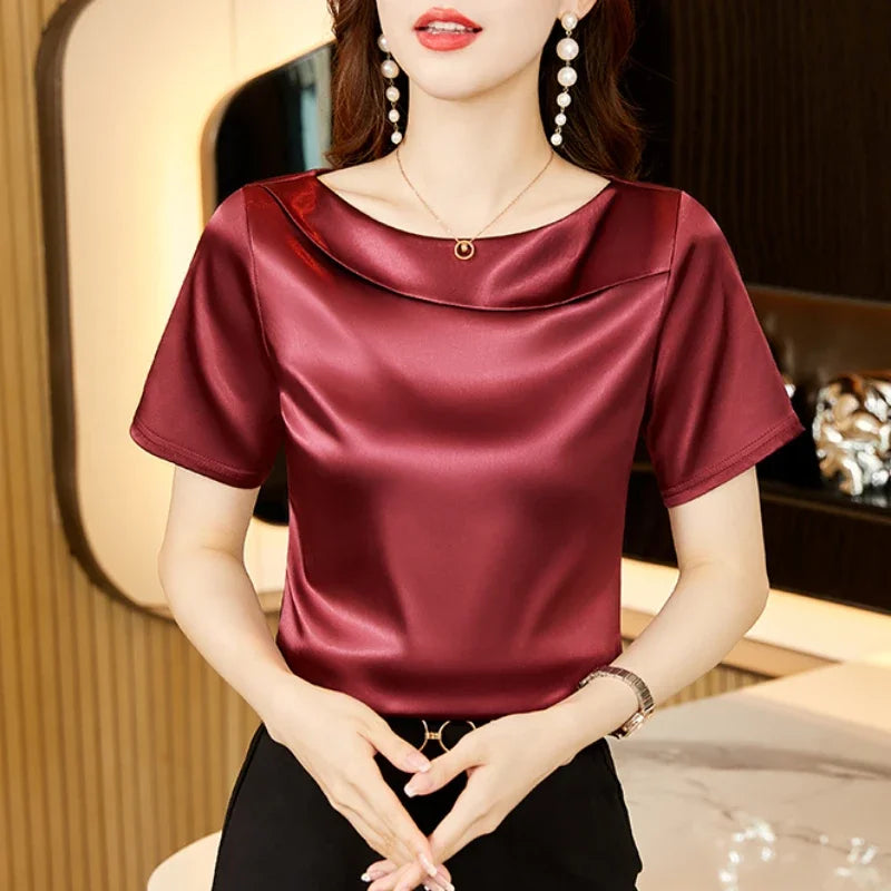 Camicia in raso Nora