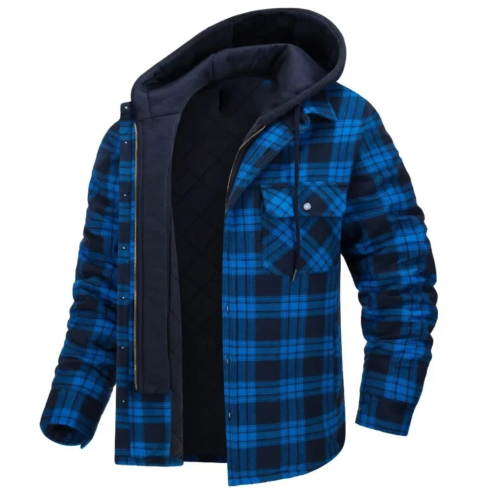 Veste en cachemire à carreaux