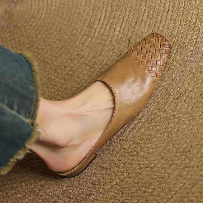 LIORA GENUINE LEATHER MULES
