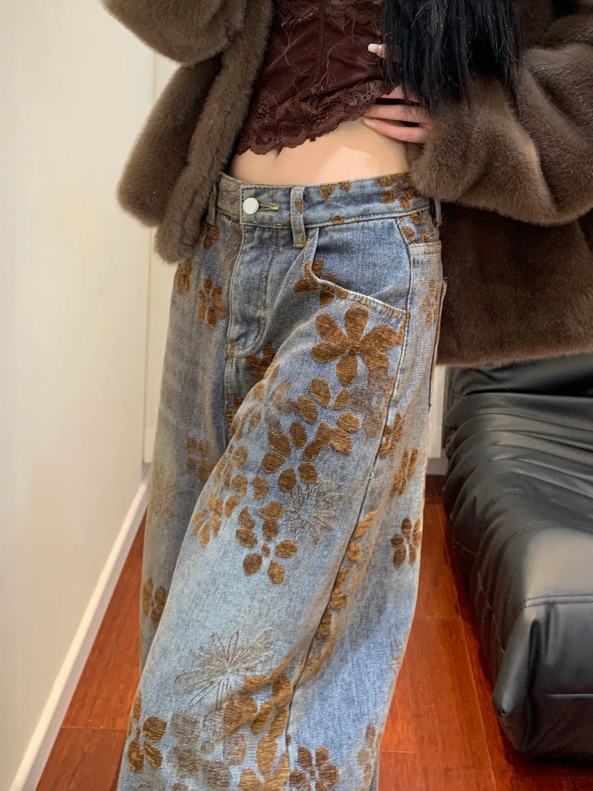 EUGENIE FLORAL JEANS