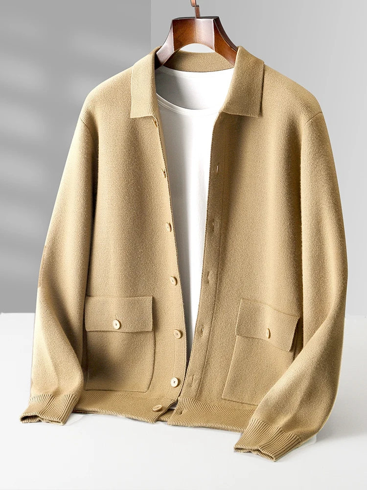 Cardigan in merino australiano