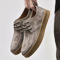 Chaussures montantes à lacets en daim