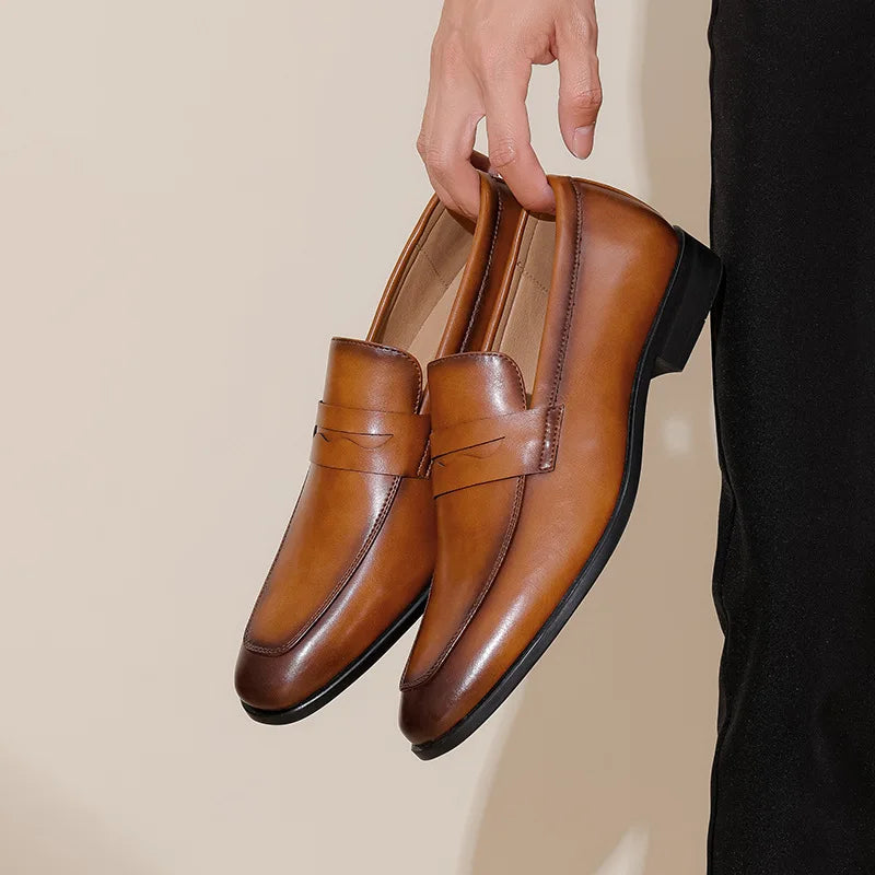 Malric loafers i läder
