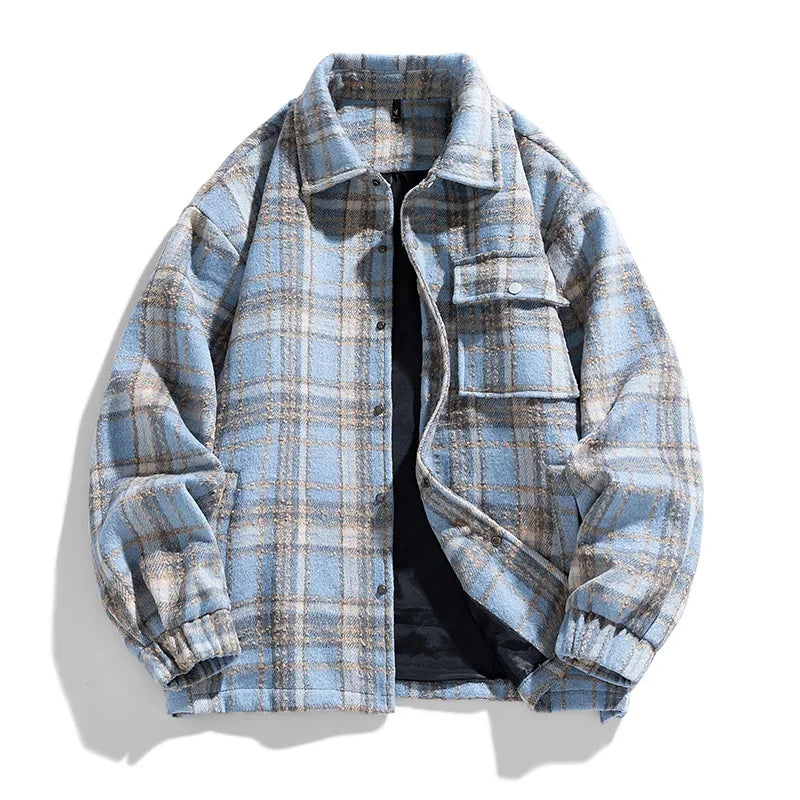 Veste classique en cachemire à carreaux