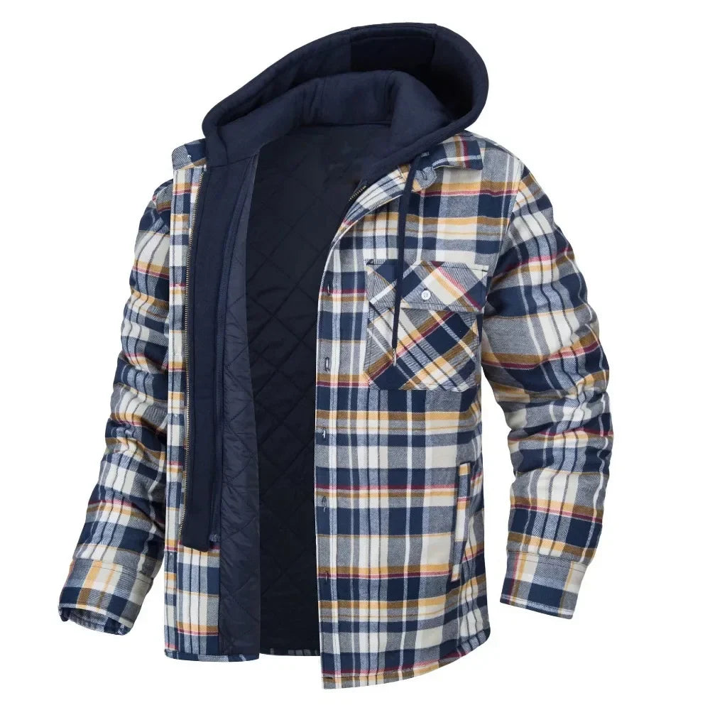 Veste en cachemire à carreaux