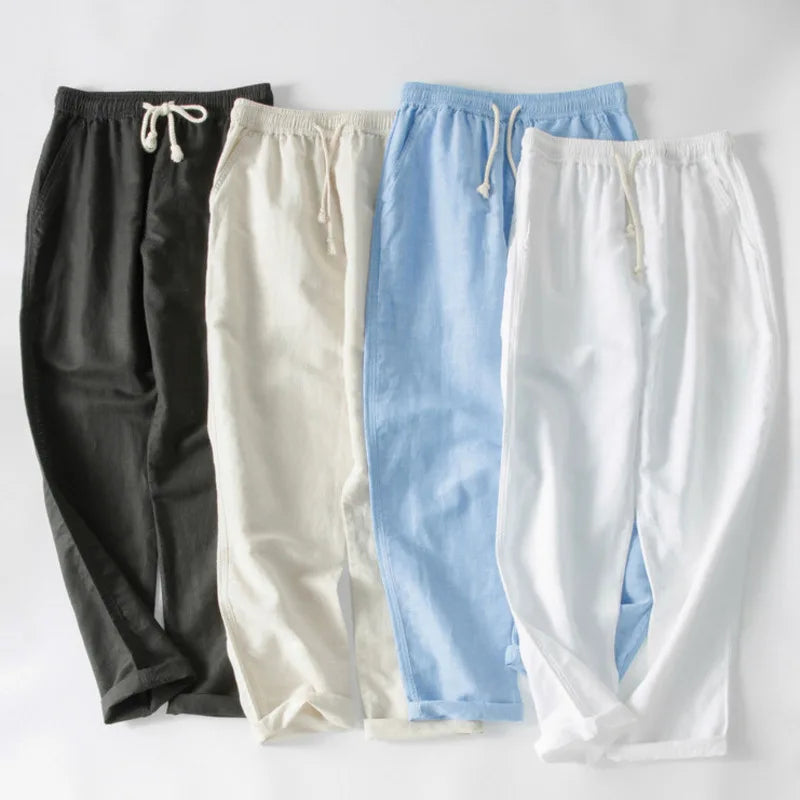 Pantalon en lin Stefano