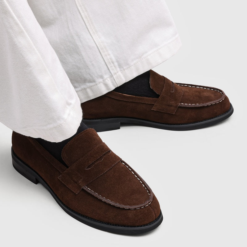 Milan Penny Loafers i Koaskinnsmocka
