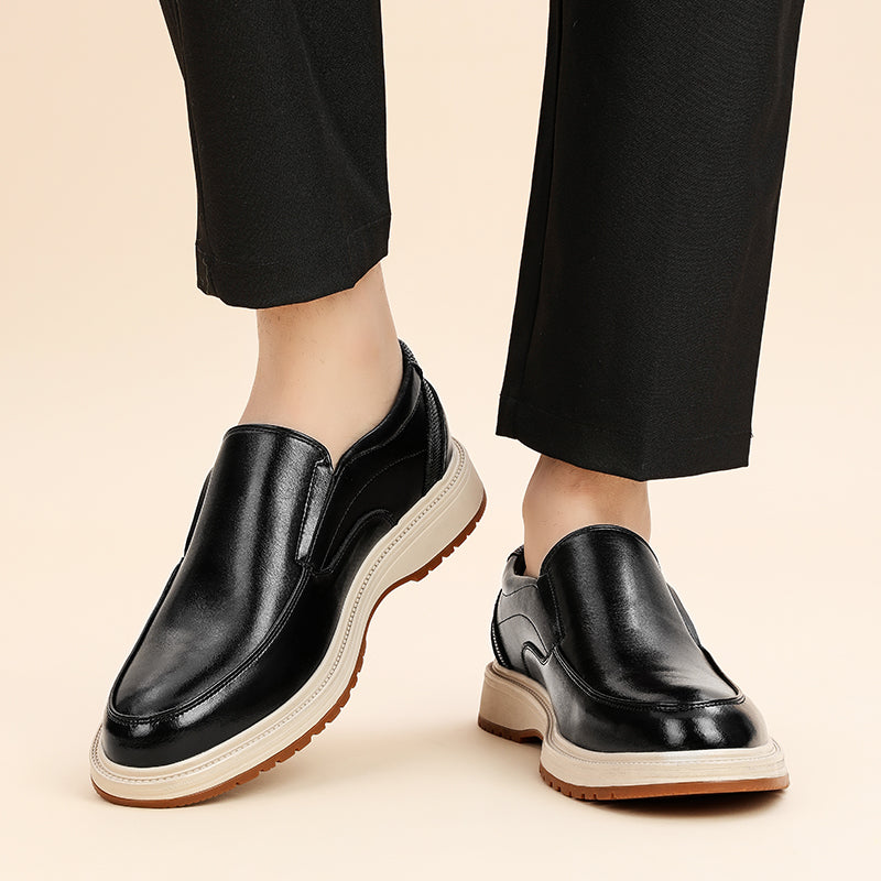 Zapatos sin cordones de cuero pulido Daren