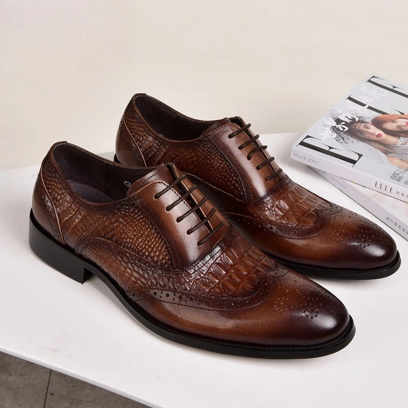 DANTE EMBOSSED BROGUES