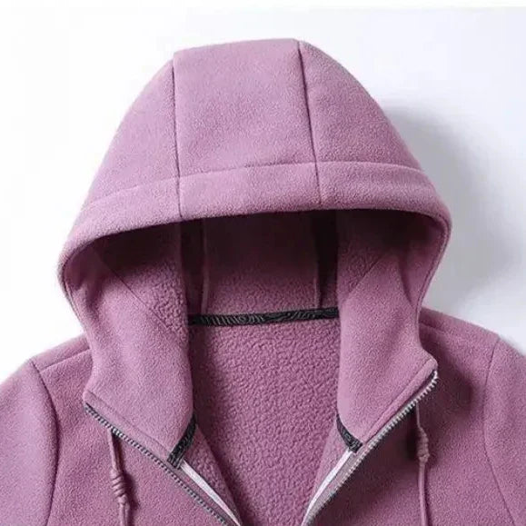 Hoodie Klara com fecho de correr