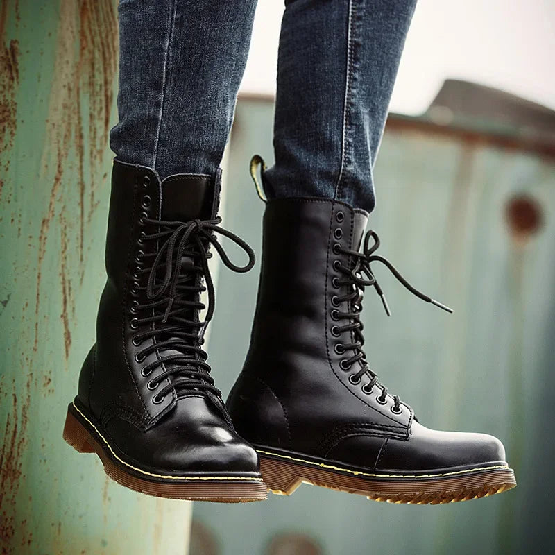 Botas Valerio em pele flor