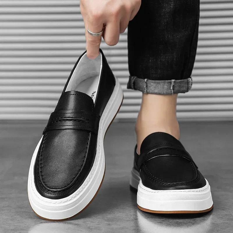 Mocasines Moico de cuero genuino