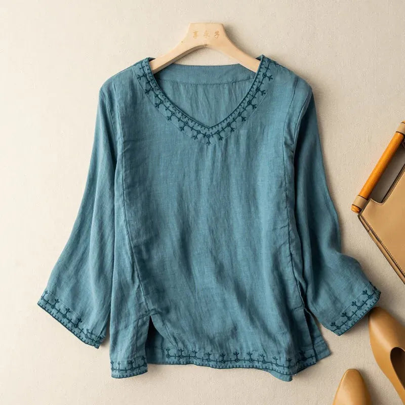 Blusa in lino Clara