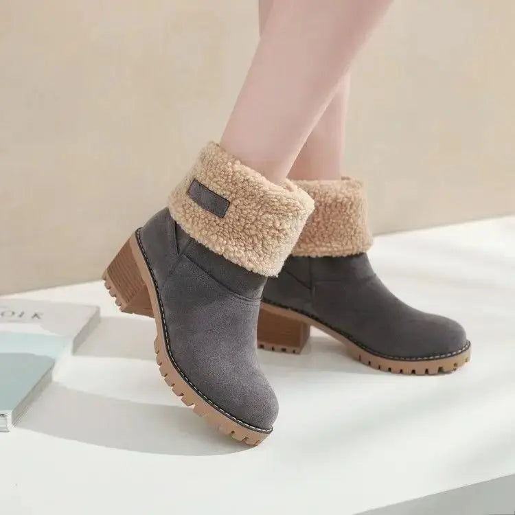 VENZO FLEECE ANKLE BOOTS