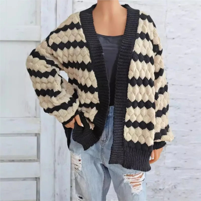 BERENICE STRIPED CARDIGAN
